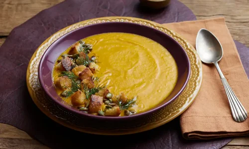 Sopa de Abobora com gengibre